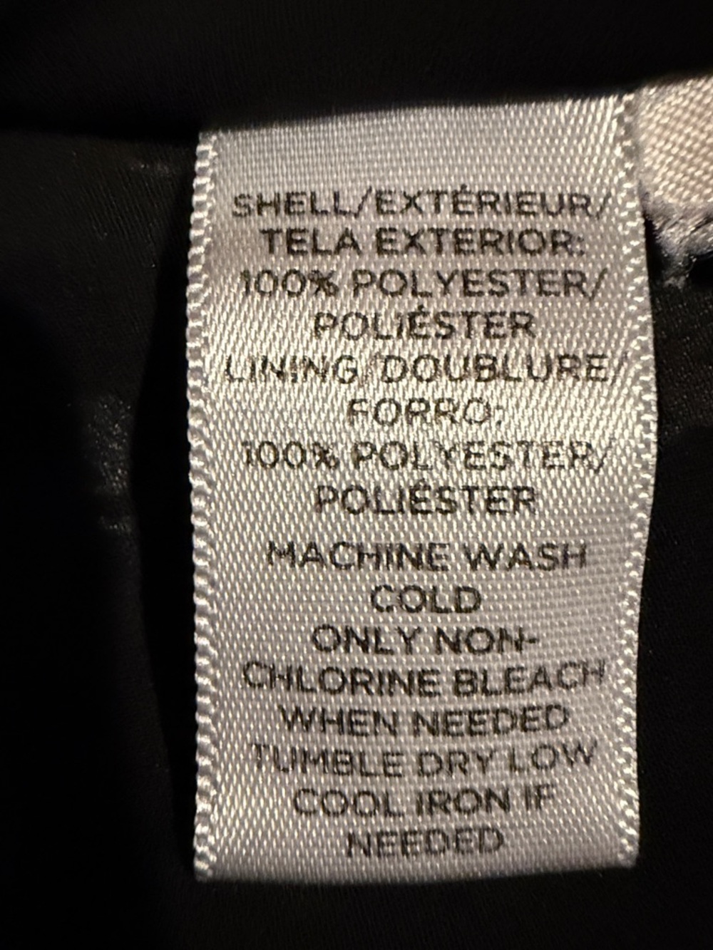 LOFT Black. White and Blue V-Neck Patterned Midi Dress - Picture 6 of 6